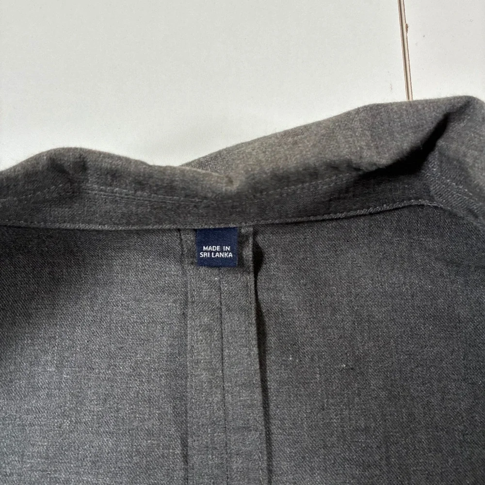 J.Crew Thompson Unstructured Blazer 38 Grey‎ Cotton Twill Jacket (Tag 36)